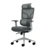 Oqonos Cherg 014 Silla de Oficina Ergonomica con Reposacabezas Cervical Ajustable, Respaldo y Asiento de Malla Elastica, Reposab
