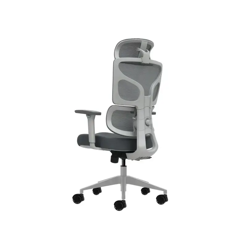Oqonos Cherg 014 Silla de Oficina Ergonomica con Reposacabezas Cervical Ajustable, Respaldo y Asiento de Malla Elastica, Reposab