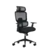 Oqonos Cherg 027 Silla de Oficina Ergonomica con Reposacabezas Cervical Ajustable, Respaldo y Asiento de Malla Elastica, Respald