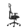 Oqonos Cherg 027 Silla de Oficina Ergonomica con Reposacabezas Cervical Ajustable, Respaldo y Asiento de Malla Elastica, Respald