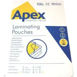 Fellowes Pack de 100 Fundas para Plastificar Brillo A4 - 125 Micras - Resistente al Agua - Transparente | Ahorro Imprimiendo