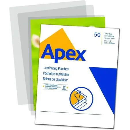 Fellowes Apex Pack de 100 Fundas para Plastificar A3 - 125 Micras - Acabado Alta Calidad - Transparente | Ahorro Imprimiendo
