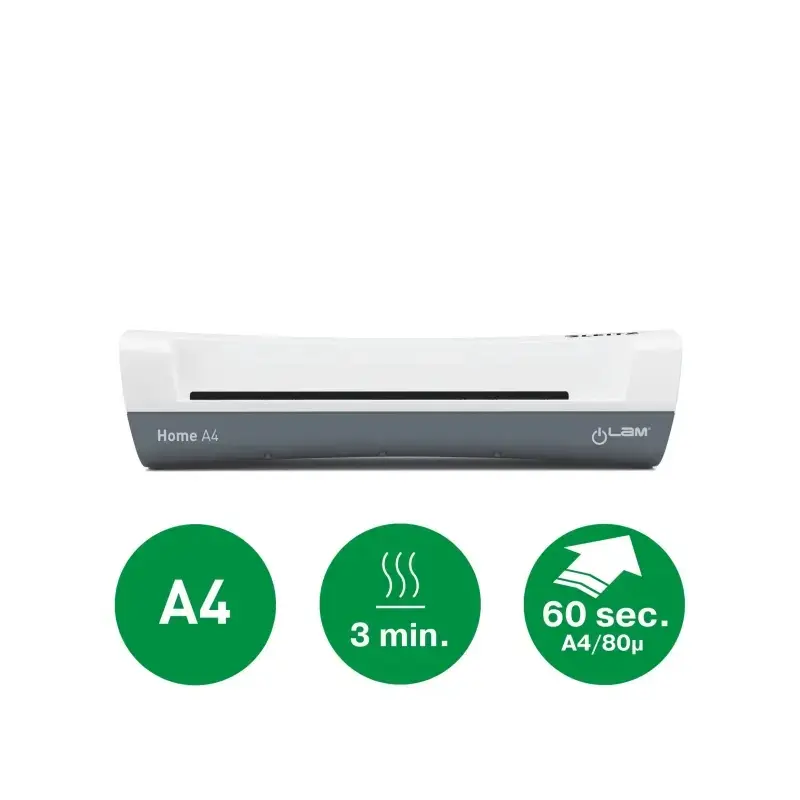 Leitz iLAM Home A4 Plastificadora - Hasta Tamaño A4 - Velocidad 300mm/min - Calentamiento en 3 Minutos - Grueso Bolsa 75 y 125mi