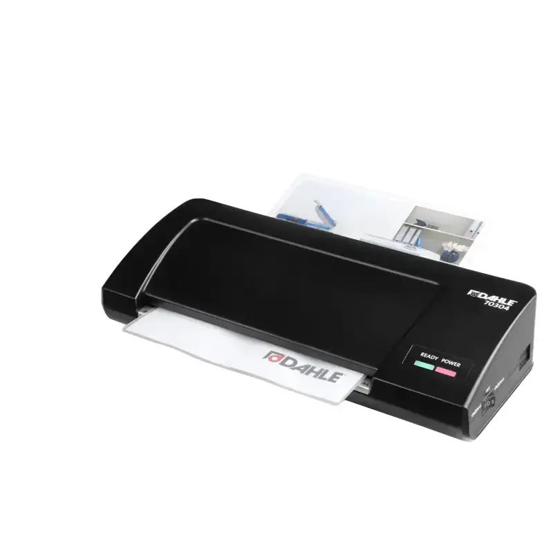 Dahle 70304 Plastificadora A4 - Calidad Fotografica - Calentamiento en 30seg - Velocidad de 500mm/min - Espesor a Plastificar Ma