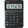 Casio MS-8F Calculadora de Sobremesa con Pantalla Extragrande de 8 Digitos - Signos de Comando de Funcion - Alimentacion Solar y