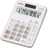 Casio MX-12B Calculadora de Escritorio Pequeña - Pantalla LCD de 12 Digitos - Solar y Pilas - Color Blanco | Ahorro Imprimiendo