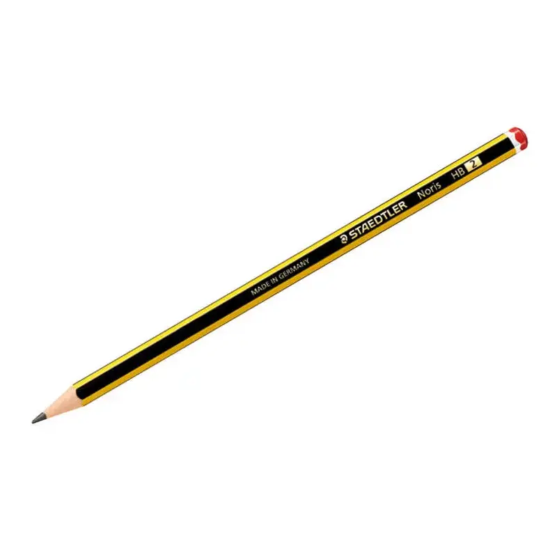 Staedtler Noris 120-2 Lapiz de Grafito Hexagonal HB - Mina Ultrarresistente de 2mm - Madera de Bosques Sostenibles | Ahorro Impr