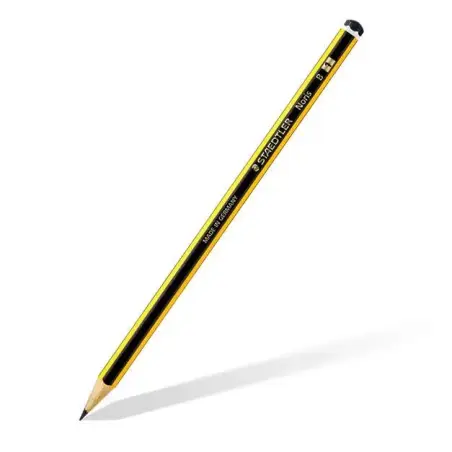 Staedtler Noris 120-1 Lapiz de Grafito Hexagonal - Mina B - Resistencia a la Rotura - Madera de Bosques Sostenibles | Ahorro Imp