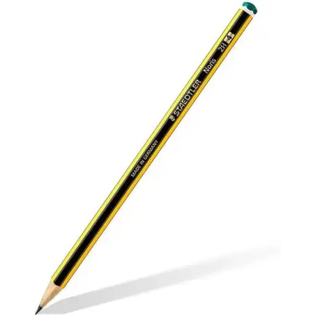 Staedtler Noris 120-4 Lapiz de Grafito Hexagonal - Mina 2H - Resistencia a la Rotura - Madera de Bosques Sostenibles | Ahorro Im