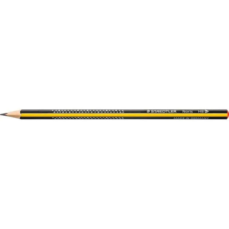 Staedtler Noris 183 Lapiz de Grafito Triangular - Mina HB Ultrarresistente de 2mm - Madera de Bosques Sostenibles | Ahorro Impri
