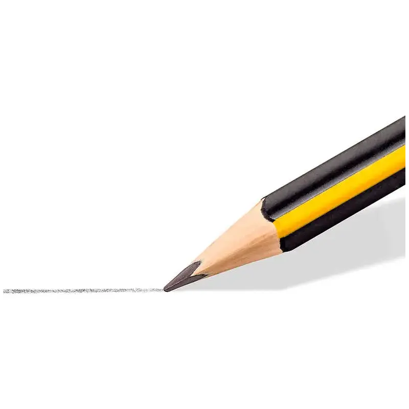 Staedtler Noris 183 Lapiz de Grafito Triangular - Mina HB Ultrarresistente de 2mm - Madera de Bosques Sostenibles | Ahorro Impri