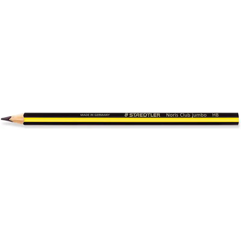Staedtler Noris 119 Jumbo Lapiz de Grafito Triangular - Mina HB2 Ultrarresistente de 4mm - Madera de Bosques Sostenibles | Ahorr