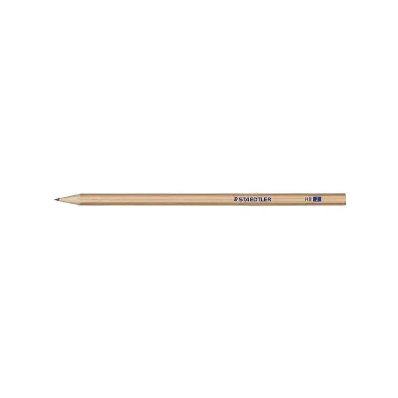 Staedtler Noris Natural 130 Lapiz de Grafito Hexagonal HB - Madera Certificada FSC - Cuerpo de Color Madera Natural | Ahorro Imp