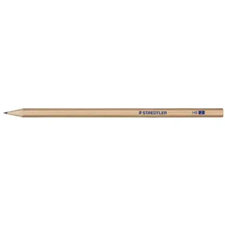 Staedtler Noris Natural 130 Lapiz de Grafito Hexagonal HB - Madera Certificada FSC - Cuerpo de Color Madera Natural | Ahorro Imp