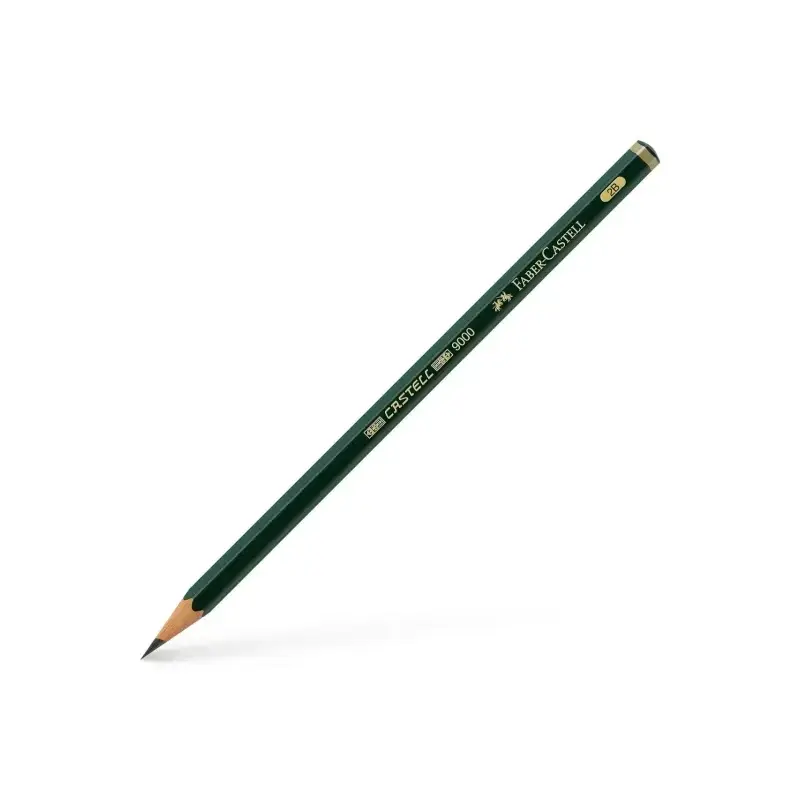 Faber-Castell Castell 9000 Lapiz de Grafito 2B - Mina Resistente a la Rotura - Ecologico | Ahorro Imprimiendo