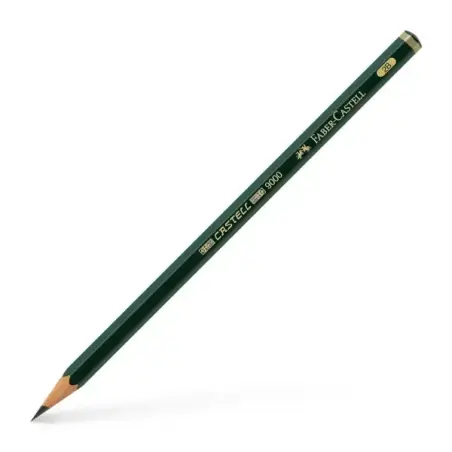 Faber-Castell Castell 9000 Lapiz de Grafito 2B - Mina Resistente a la Rotura - Ecologico | Ahorro Imprimiendo