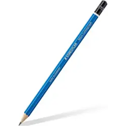 Staedtler Mars Lumograph 100 Lapiz de Grafito Hexagonal - Mina 2B - Resistencia a la Rotura - Madera de Bosques Sostenibles | Ah