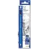 Staedtler Mars Lumograph 100 Lapiz de Grafito Hexagonal - Mina 2B - Resistencia a la Rotura - Madera de Bosques Sostenibles | Ah