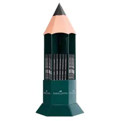 Faber-Castell Castell 1111 Expositor con 120 Lapices de Grafito - Grados de dureza Surtidos - Mina Resistente a la Rotura - Cuer