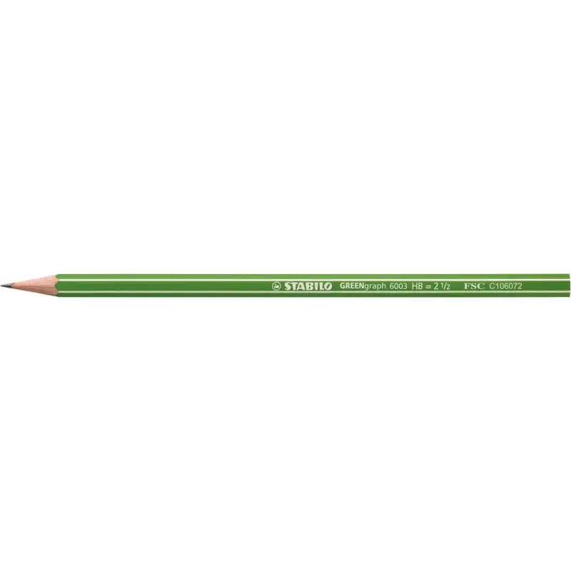 Stabilo GREENgraph Expositor con 60 Lapices de Grafito - Mina HB 2.2mm - 100% Madera Cultivada de Forma Sostenible - Cuerpo de C