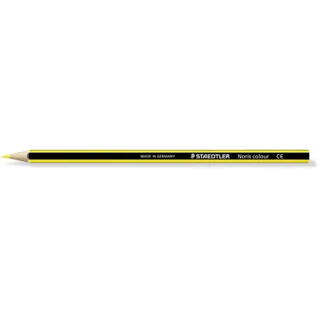 Staedtler Noris Colour 185 Lapiz Hexagonal de Color - Resistencia a la Rotura - Material Wopex - Color Amarillo Claro | Ahorro I