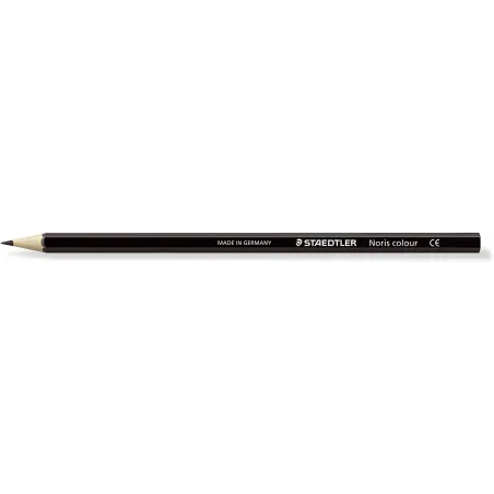 Staedtler Noris Colour 185 Lapiz Hexagonal de Color - Resistencia a la Rotura - Material Wopex - Color Marron | Ahorro Imprimien
