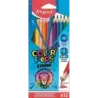 Maped Color´Peps Strong Pack de 12 Lapices Triangulares de Colores - Sin Madera - Mina 3,2mm - Punta Ultra Resistente - Colores