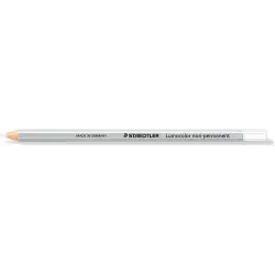 Staedtler Lumocolor 108 Lapiz de Color Hexagonal - Especial para Superfiices Lisas - Marcado Opaco - Color Blanco | Ahorro Impri