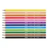 Milan Pack de 12 Lapices Hexagonales de Colores - Mina 2.9mm - Trazo Uniforme - Resistente a la Rotura - Colores Surtidos | Ahor