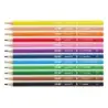 Milan Pack de 12 Lapices Triangulares de Colores Acuarelables + Pincel - Mina 2.9mm - Trazo Uniforme - Resistente a la Rotura -