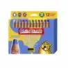 PlayColor Pack de 12 Lapices de Colores de Punta Gruesa + Sacapuntas - Trazo Extrasuave - Apto para Papel, Carton, Vidrio etc...