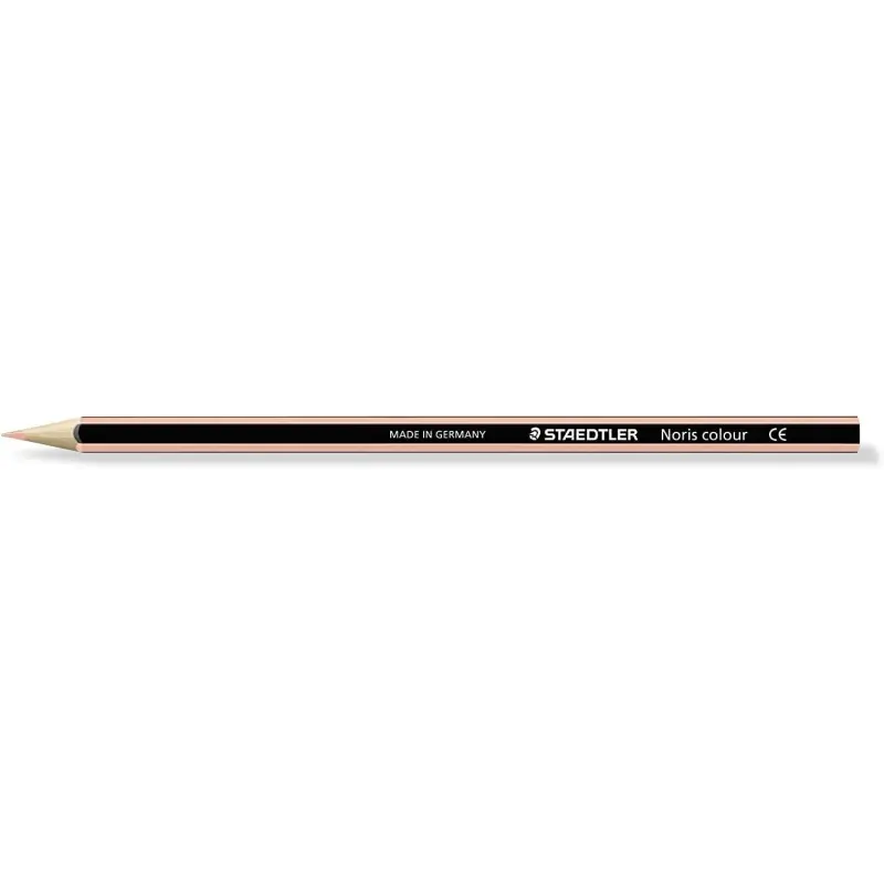 Staedtler Noris Colour 185 Lapiz Hexagonal de Color - Resistencia a la Rotura - Material Wopex - Color Beige | Ahorro Imprimiend