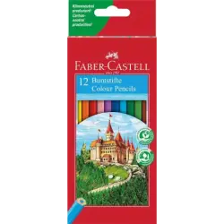 Faber-Castell Classic Colour Pack de 12 Lapices de Colores Hexagonales - Resistencia a la Rotura - Colores Surtidos | Ahorro Imp