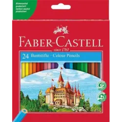 Faber-Castell Classic Colour Pack de 24 Lapices de Colores Hexagonales - Resistencia a la Rotura - Colores Surtidos | Ahorro Imp