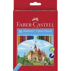 Faber-Castell Classic Colour Pack de 36 Lapices de Colores Hexagonales - Resistencia a la Rotura - Colores Surtidos | Ahorro Imp