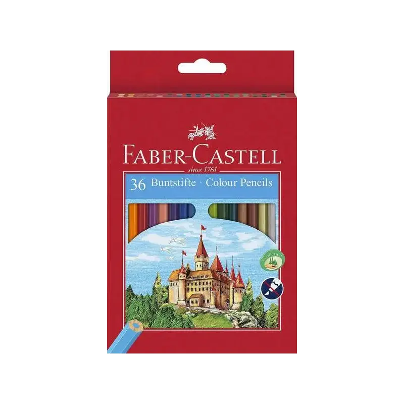 Faber-Castell Classic Colour Pack de 36 Lapices de Colores Hexagonales - Resistencia a la Rotura - Colores Surtidos | Ahorro Imp