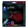 Staedtler Norix 186 Pack de 24 Lapices de Colores HB - Madera Negra - Mina de Grafito - Diseño Inteligente - Para Escribir, Dibu
