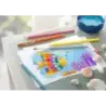 Faber-Castell Classic Colour Acuarelable Pack de 24 Lapices de Colores Hexagonales Acuarelables + Pincel - Resistencia a la Rotu