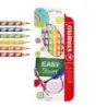 Stabilo Easycolors Pack con 6 Lapices de Colores Ergonomicos - Mina de 4.2mm - Forma Triangular - Uso Zurdo - Colores Surtidos |