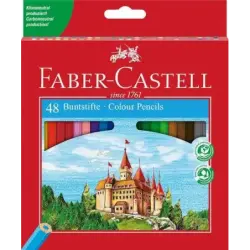 Faber-Castell Classic Colour Pack de 48 Lapices de Colores Hexagonales - Resistencia a la Rotura - Colores Surtidos | Ahorro Imp