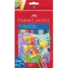 Faber-Castell Classic Colour Acuarelable Pack de 36 Lapices de Colores Hexagonales Acuarelables + Pincel - Resistencia a la Rotu