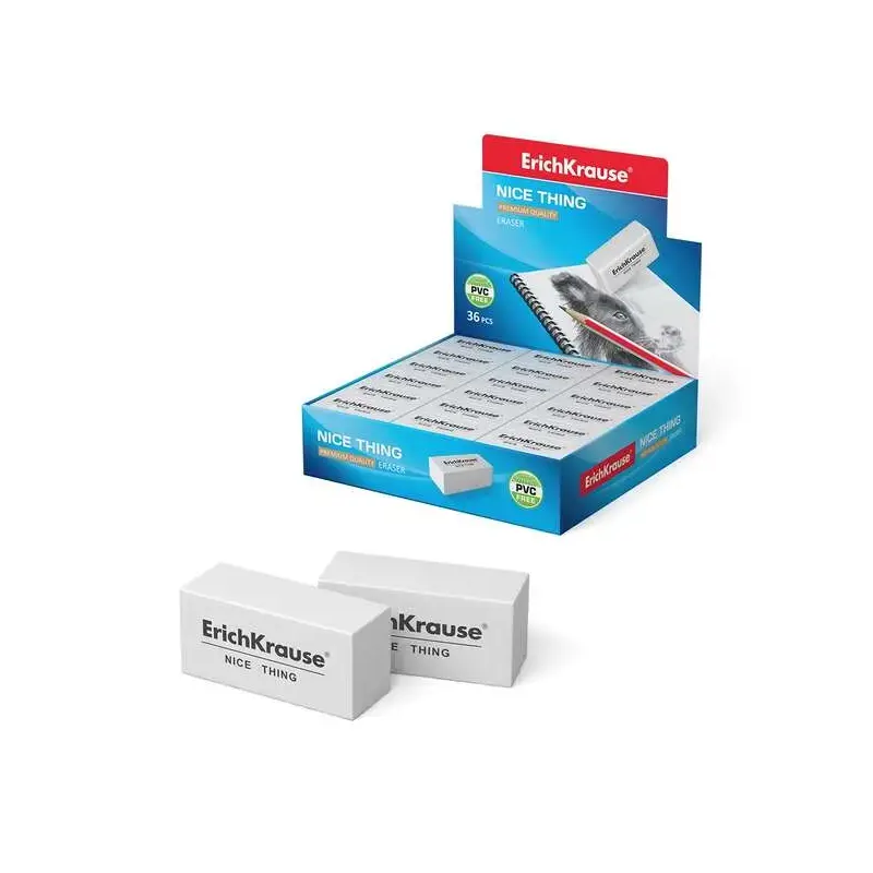 Erichkrause Nice Thing Borrador de Dureza Media - Fabricado de Caucho Termoplastico Hipoalergenico - Ecologico y Moderno - Libre