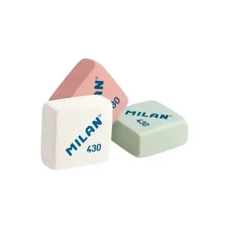 Milan 430 Goma de Borrar Cuadrada - Miga de Pan - Suave Caucho Sintetico - Colores Surtidos | Ahorro Imprimiendo