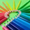 Carioca Tita Maxi Rainbow Pack de 80 Lapices Hexagonales de Colores - Mina Ø 3mm - Colores Brillantes y Lavables - Escritura Bla