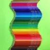 Carioca Tita Maxi Rainbow Pack de 80 Lapices Hexagonales de Colores - Mina Ø 3mm - Colores Brillantes y Lavables - Escritura Bla