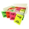 Milan Nata 2036 Goma de Borrar Rectangular - Plastico - Suave - Diseño Libro - Colores Fluorescentes Surtidos | Ahorro Imprimien
