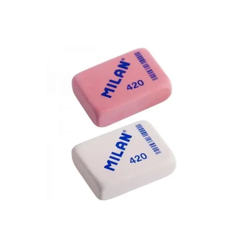Milan 420 Goma de Borrar Rectangular - Miga de Pan - Suave Caucho Sintetico - Colores Surtidos | Ahorro Imprimiendo