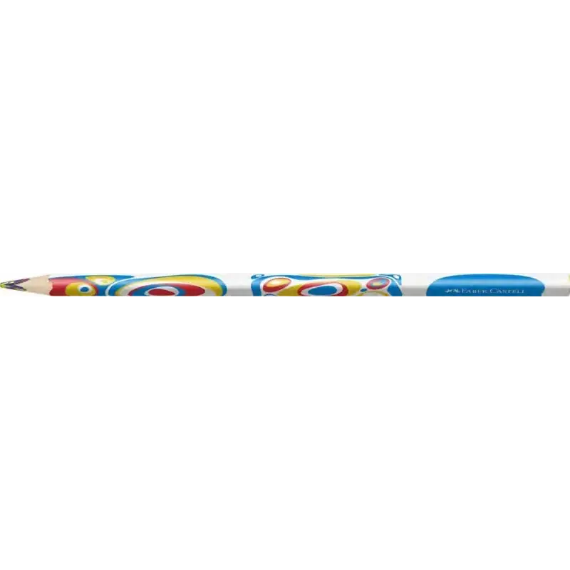 Faber-Castell Fantasia Expositor con 84 Lapices con Mina Multicolor - Modelos Standard y Jumbo - Cuerpo Triangular Decorado - Ma