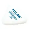 Milan 428 Goma Triangular Gruesa - Tipo Miga de Pan - Caucho Sintetico - Color Blanco | Ahorro Imprimiendo