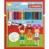 Stabilo Color Pack con 24 Lapices de Colores - Mina de 2.5mm - Ideal para el Colegio - Colores Surtidos | Ahorro Imprimiendo